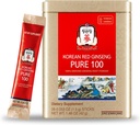 JungKwanJang Korean Red Ginseng Pure 100 - Panax Ginseng Powder Stick Supplements - Energy Boost & Immune Support - Vegan, Caffeine Free, Gluten Free & Non-GMO (Net Wt. 1.48 oz, 30 Sticks)