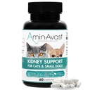 AminAvast Small Dogs & Cat Kidney Support - Promotes Healthy Kidney Support in Cats & Small Dogs - 300mg, 60 Capsule