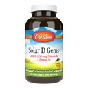 Carlson - Solar D Gems, Vitamin D3 and Omega-3 Supplement, 6000 IU (150 mcg) Vitamin D3, 115 mg Omega-3s EPA and DHA Supplement, Wild Caught, Sustainably Sourced, Lemon, 360 Softgels