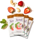 Tend Daily Best Prenatal Vitamin Bar, 임신 & Postpartum 어머니를위한 유기 성분으로 만든 DHA, 비타민 D, B, Choline, Folate - Strawberry Patch (4ct)