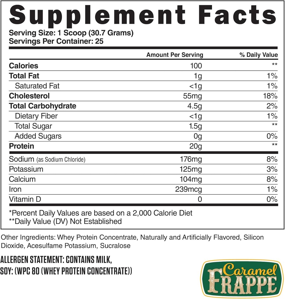 Teraselisandid vadaku-Pro | vadakuvalgu pulber meestele ja naistele | karamellifrappe | 25 serveerimist (1,69lbs) | BCAA aminohapped | asendamatud aminohapped | Gluteenivaba | Madala süsivesikusisaldusega