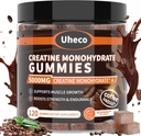 Caffè Flavor Creatina Monoidrato Gummies 5000mg per uomini e donne, Contiene L-Taurina + Vitamina B12, Betaina, L-Citrullina per la resistenza muscolare, Migliorare l'eccedenza di esercizio -116 Conte