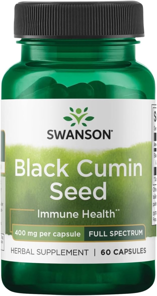Swanson 完全なスペクトルの黒の Cumin の種 400 ミリグラム 60 のカプセル