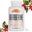 SIRUNES Berberine Dodatek - Berberine HCL Dietní dodatek pro muže a ženy - Non GMO Berberine 500mg - Ideální pro imunitní podporu, srdce, Cholesterol Úrovně 120 Kapsle