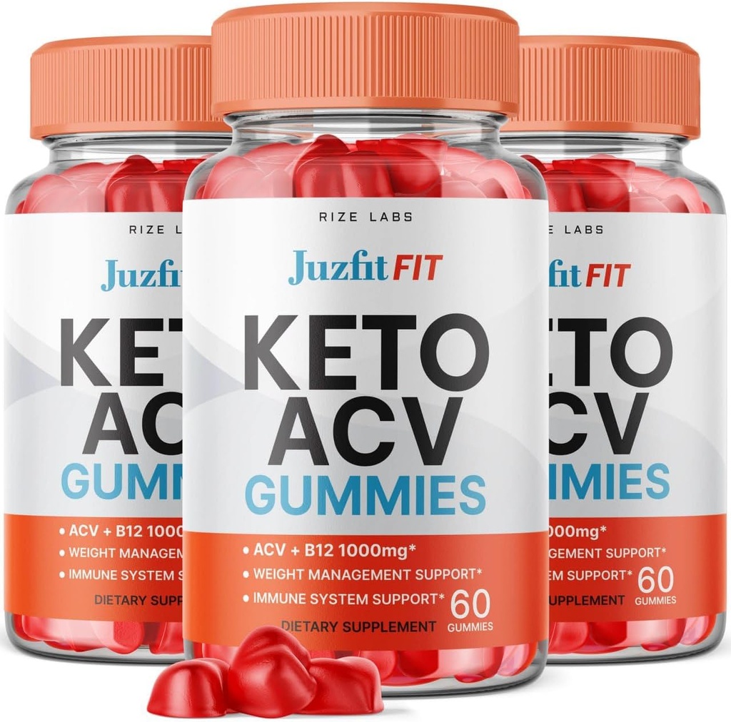 Laboratorios de rize - Juzfit FIT Keto ACV Gummies para perda de peso avanzada con Apple Cider Vinegar, Suplemento para graxa e forza extra (180 Gummies)
