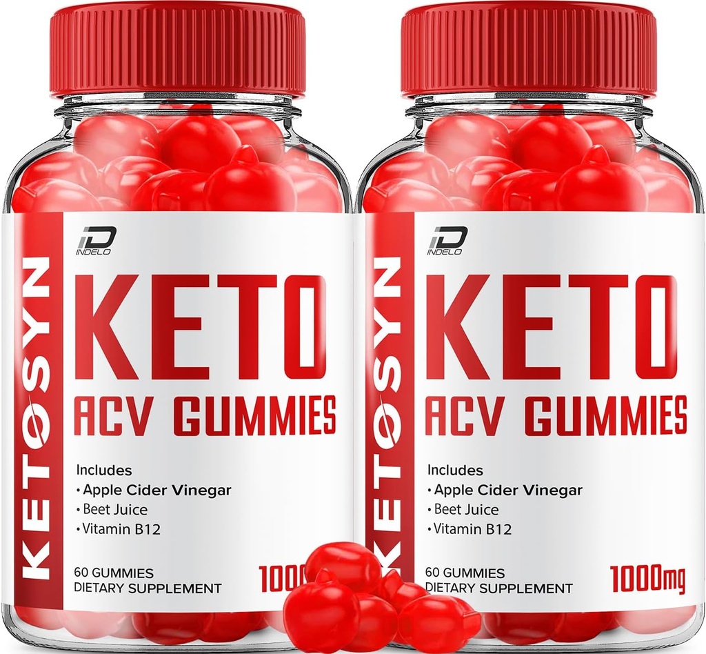 Ketosyn ACV Gummies 고급 공식 - Ketosyn Gummies 빠른 행동 여분 힘 공식, Ketosyn + ACV Gummies 리뷰, B12 (2 팩 - 120 Gummies)