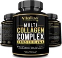 Collagen Pills 1800 mg - Multi Collagen Supplements (Types I, II, III, V &amp; X) Grass Fed Non GMO Collagen Peptides Pills for Hair, Skin and Joints - Hydrolyzed Collagen Protein Powder