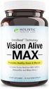 Live Max con 8 ingredienti naturali Lutemax® 2020, Bilberrimi, Mirtilli, c3g dal ribes nero, Maqui Berry, Zafferano e Astaxantina (30 conteggio (pacchetto di 1))