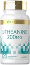 Carlyle L-Theanine 200mg Supplement | 120 Capsules | Non-GMO, Gluten Free