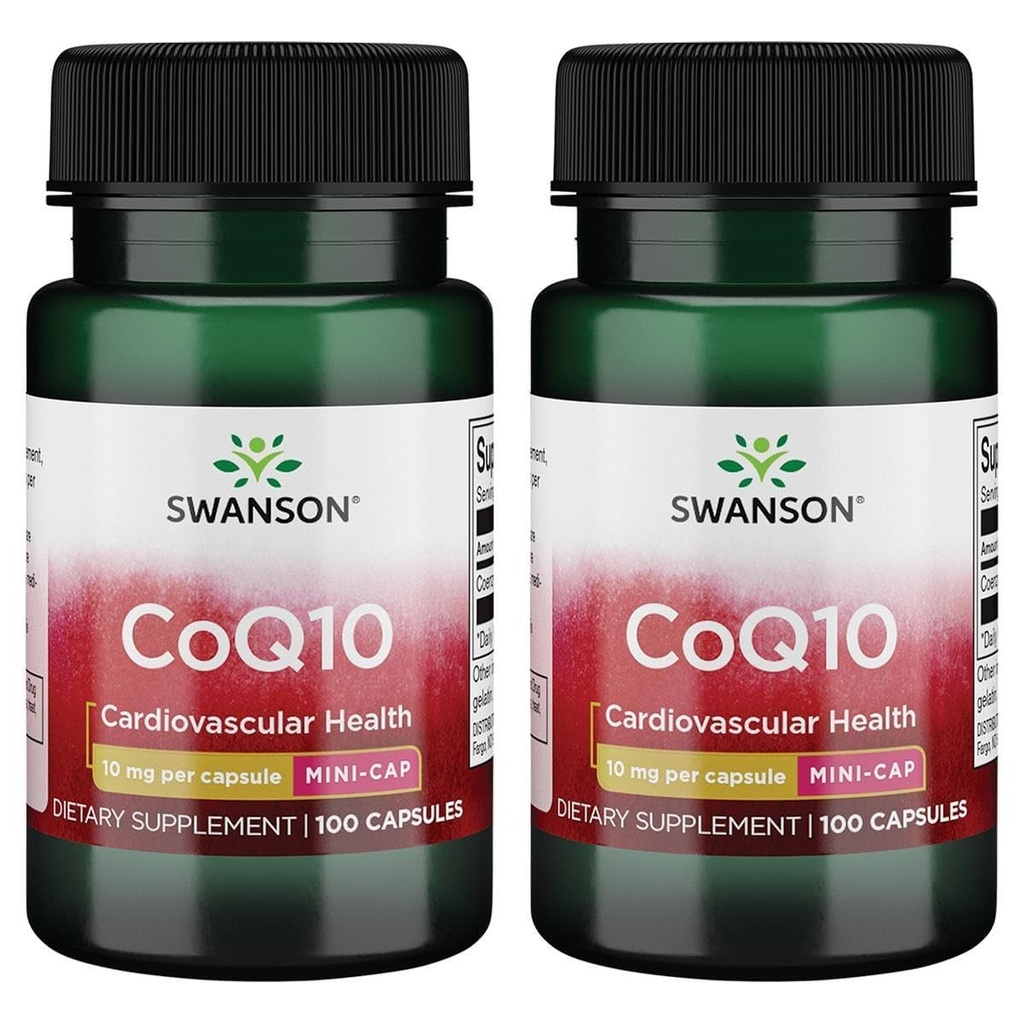 Swanson Coq10 - Mini Cap 10 mg 100 Caps (2 Pack)