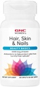 GNC Women's Hair, Skin & Nails | Daily Multivitamin Blend | Biotin (3 000 mcg), Hyaluronic Acid, Vitamins C & E med Niacin | Tillagda antioxidanter | Stöder Kvinnors hälsa och skönhet | 60 Caplets