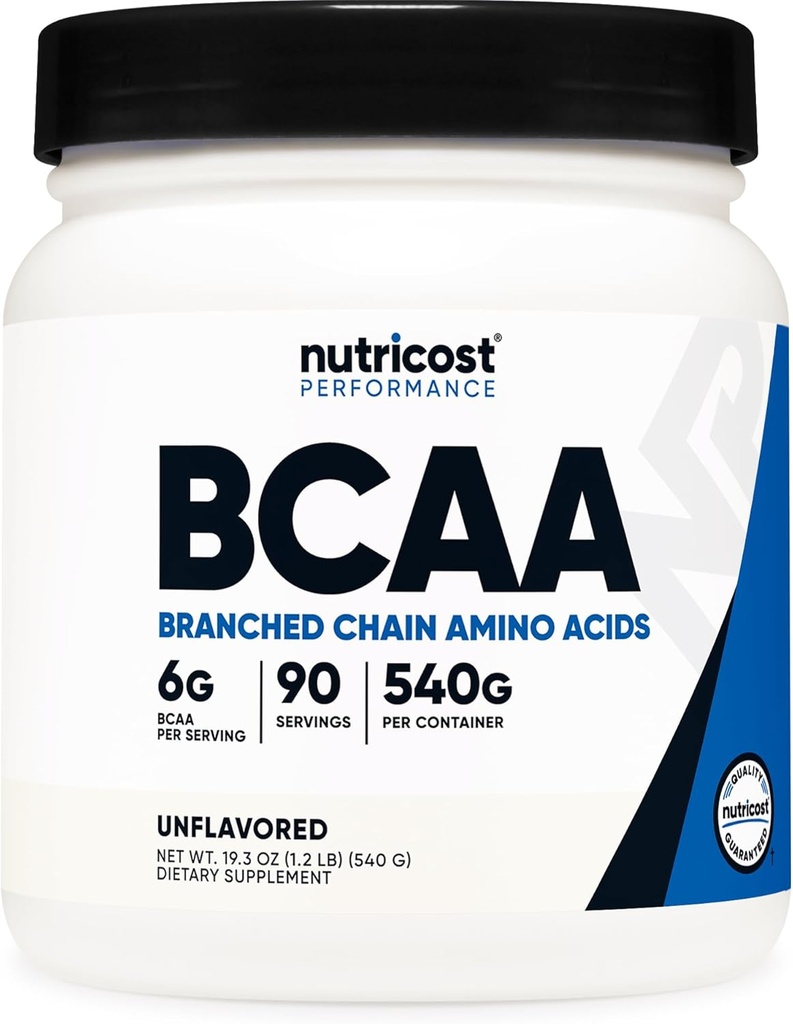 Nutricost BCAA Powder 2: 1: 1 (90 Servings, No Flavor Added) - Aminokyseliny s rozvětveným řetězcem
