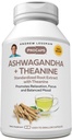 ANDREW LESSMAN Ashwagandha + Theanine 180 Kapseln - Standardisierte Extrakt. Fördert Entspannung, Fokus und Balanced Mood. Kleine einfache Swallow Kapseln