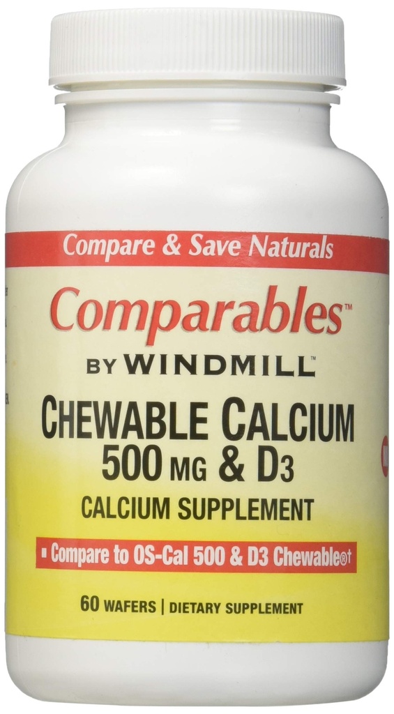 Calcium 500MG TABS CHEW WMILL Size: 60