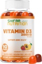 SHIFAA NUTRIŢIE Vitamină vegetariană D3 Gume pentru adulţi şi copii 