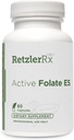 Hormona sinerxía Folato activo ES - 5-MTHF - 10.000 mcg (10 mg) por porción - 5-MTHF (como 5-metiltetrahidrofolato) - Folato bioactivo como Quatrefolic® - 60 Veg Caps