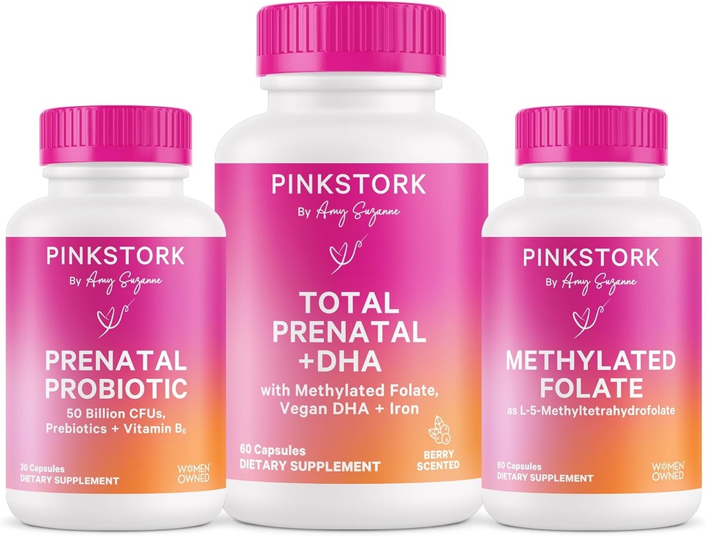 Pink Snork Tổng sản phụ, Probitic & Methyl Folate – Pregnancy Wellness Bundle