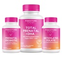 Pink Stork Total Prenatal, Probiotic & Methyl Folate – Pregnancy Wellness Bundle