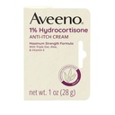 Aveeno 最大强度 1% Hydrocortisone 抗石膏、三联油、Aloe和维生素E 用于从艾奇马、Psorias、昆虫、毒艾薇、橡树和苏马克及洗涤剂中解痒,1 oz 、2 Pack