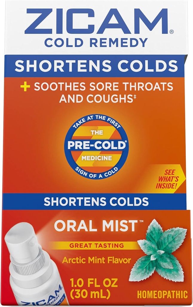 Zicam Cold Remedy Sinkki Mint Oral Mist, 1