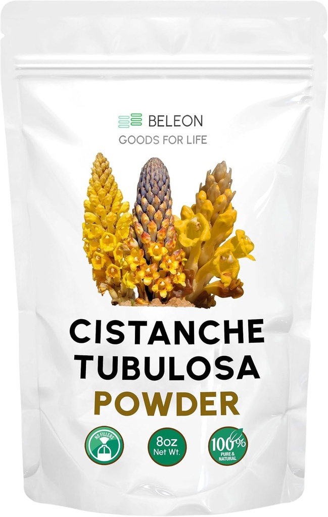 Cistanche Tubulosa pulber 8 oz - täiendus, edendab energiat, kognitiivset funktsiooni, positiivset meeleolu