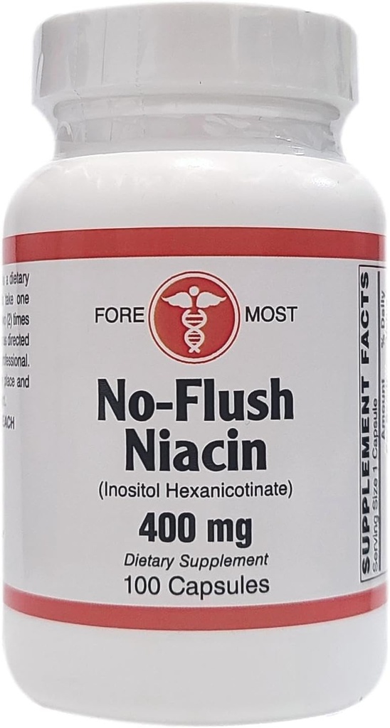 Holistično zdravje No-Flush Niacin - 400 mg - 100 kapsul