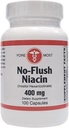 Holistiskā veselība No-Flush Niacin - 400mg - 100 Kapsulas