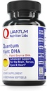 Quantum Nutrition Labs Plant DHA - Non-GMO Vegan DHA עם אומגה 3 Fatty Acids, Algae Based DHA עבור נשים וגברים, DHA טבעי מתאים עבור טבעונים - 60 קפסולות Softgel צמחונית