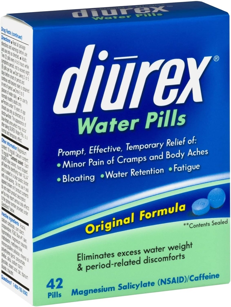 Diurex Water Pills Original Fórmula - 42 pastillas