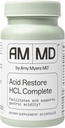 Amy Myers MD Acid Recovery with Betaine & HCL - 消化和胶体健康支持的补编 - Slipprey Elm Bark - 非GMO, Gluten-Free & Non-Dairy - 60 Capsules (60 services)