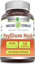 Amazing Formulas Psyllium Husk 750mg Veggie капсули Добавка за Veggie капсули  по-малко от GMO . . . .