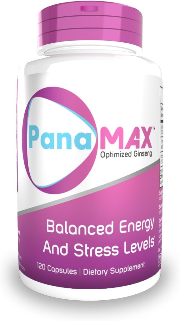 PanaMAX Capsules | 60 Count | Panax Ginseng + Schisandra Chinensis özü / Supports Balanced Energy and Stress Levels