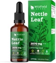 Stinging Nettle Leaf Extract Drops 2000mg (Urtica dioica L.) Kasviperäisten täydentää Absorbs Parempi kuin kapselit, 1 kuukauden tarjonta, 84 tarjoilut, alkoholiton Tincture - 2 Oz, pakkaus 1
