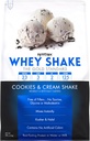 Syntrax Nutrition Whey Shake, Auksti filtrēts un nedenaturēts sūkalu olbaltumvielu pulveris Blend, Cookies & Cream Shake, 5 lbs, Real Cookie gabali