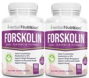 Herbal Nutrition Forskolin for Weight Loss, 250mg-500mg Max Strength Forskolin Two Pack 90 Count Bottles, 20% Extract, Ideal Diet and Athletes Formula!