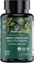 PlantFusion Organic Multivitamín pre mužov - Jeden denný celý potravinový mix Pánske multivitamín - Vegan, non-GMO, Gluten Free & Dairy Free - 60 tabliet (2 mesiace dodávky)
