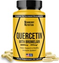 Quercetin with Bromelain supplement 1200mg, Quercetin 500mg Capsules, Helps Support Healthy Immunity, Potent Antioxidant, 60 count