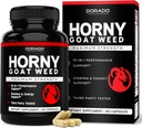 Horny Goat Weed For Men and Women - [Максимальная сила 1590 мг] - Maca, Ginseng, L-Arginine, Tribulus - Premium Hornygoatweed - Icariin Epimedium - 3rd Party Tested - USA Made - 60 Count