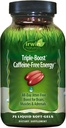 Irwin Naturals Triple- Boost Caffe- Free Energy - Listing, Jitter- Free Focus - Smegenų kaupimas Nootropinis - 75 Skysčių Softgels