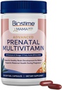 Vitamine Prenatali Avanzate Biostime per Donne | 20 Nutrienti, Multivitamina, Acido Folico, Ferro, Prebiotico e Omega 3 EPA & DHA Grassty Acids | Vitamine di Gravidanza & Support Supplemento | 90 Pillole Softgel