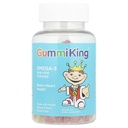 Gummi King DHA Omega-3 Supplement, Lemon/Orange/Strawberry, 60 Count