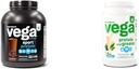 Vega Sport Premium Vegan Protein Powder Chocolate (45 Servings) 30g Proteína e Proteína baseada en plantas e Greens Protein Powder, Vanilla - 20g Plant Base Protein Plus Veggies