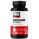Force Factor Benfotiamine Plus Thiamine Supplement, Fat Soluble Vitamin B1 for High Absorption, Non-GMO, Vegan, 90 Vegetable Capsules