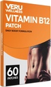 Veru Wellness B12 Energy Patch, Natural Patch B12, Garcinia - Self Adhesive Time Release Patch (60 päivää)
