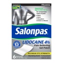 Salonpas Lidocaine 4% Pain Relieving Gel-Patch, 6 Count, for Back, Neck, Shoulder, Knee & Elbow Pain