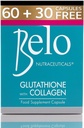 Belo Essentials Glutathione + Колаген шкіри відбілювання капсули 60 капсули Extra Large Size