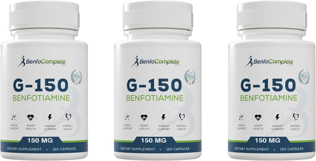 Benfotiamine 150Mg 120 Gelatin Capsules Per Şişe - 3 Şişenin Paketi