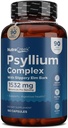 Psyllium Complex | 11- Koostisosa Psyllium Husk kapslid Psyllium Pulber, Slippery Elm & Ingnger puhastada ja toetada seedesüsteemi Tervis | 180 kapslit