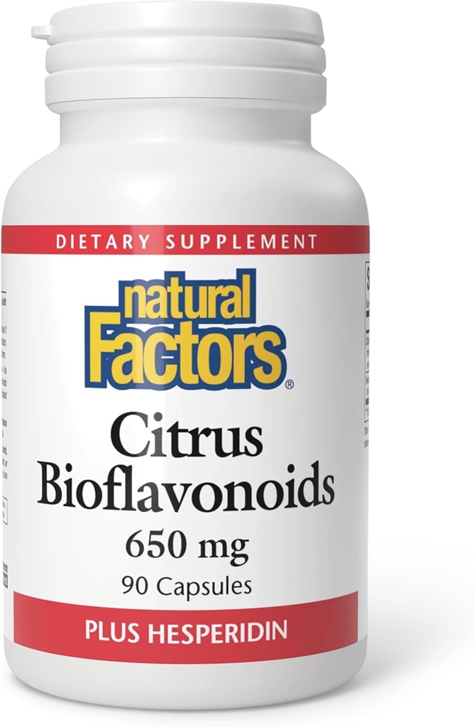Természetes tényezők - Citrus Bioflavonoids 650mg, támogatás a szervezet C-vitamin, 90 kapszula
