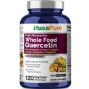 NusaPure Quercetin with Bromelain Capsules, 500 mg, 120 Veg Capsules (Non-GMO, Vegan)
